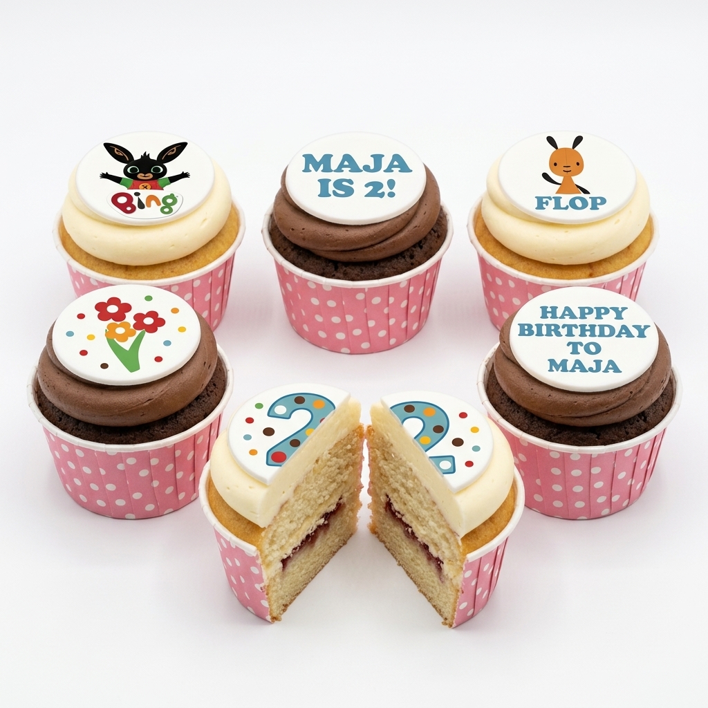 Bing Bunny Kids Birthday Cupcakes