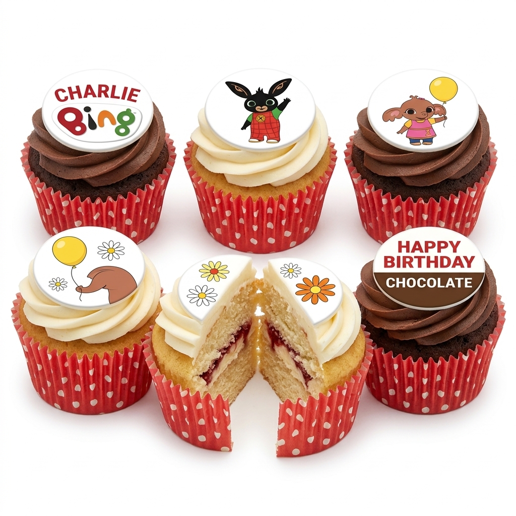 Bing Bunny Kids Birthday Cupcakes