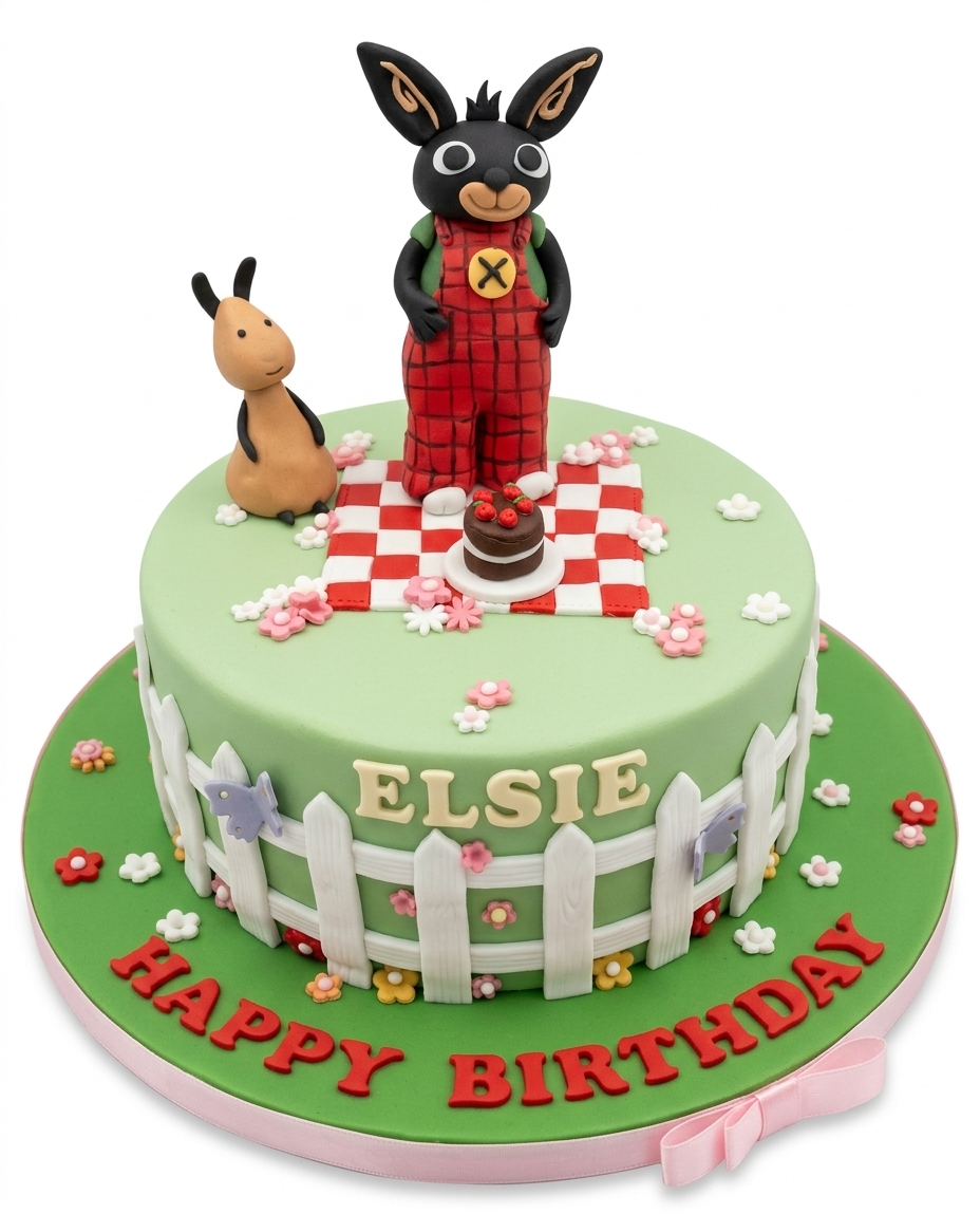 Bing Bunny Birthday Cake for Kids