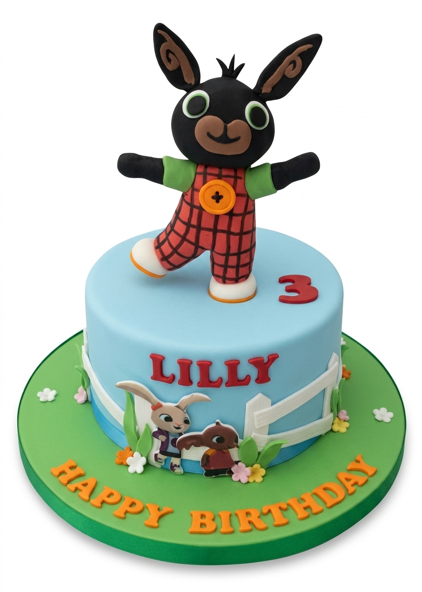 Bing Bunny Kids Birthday Cake