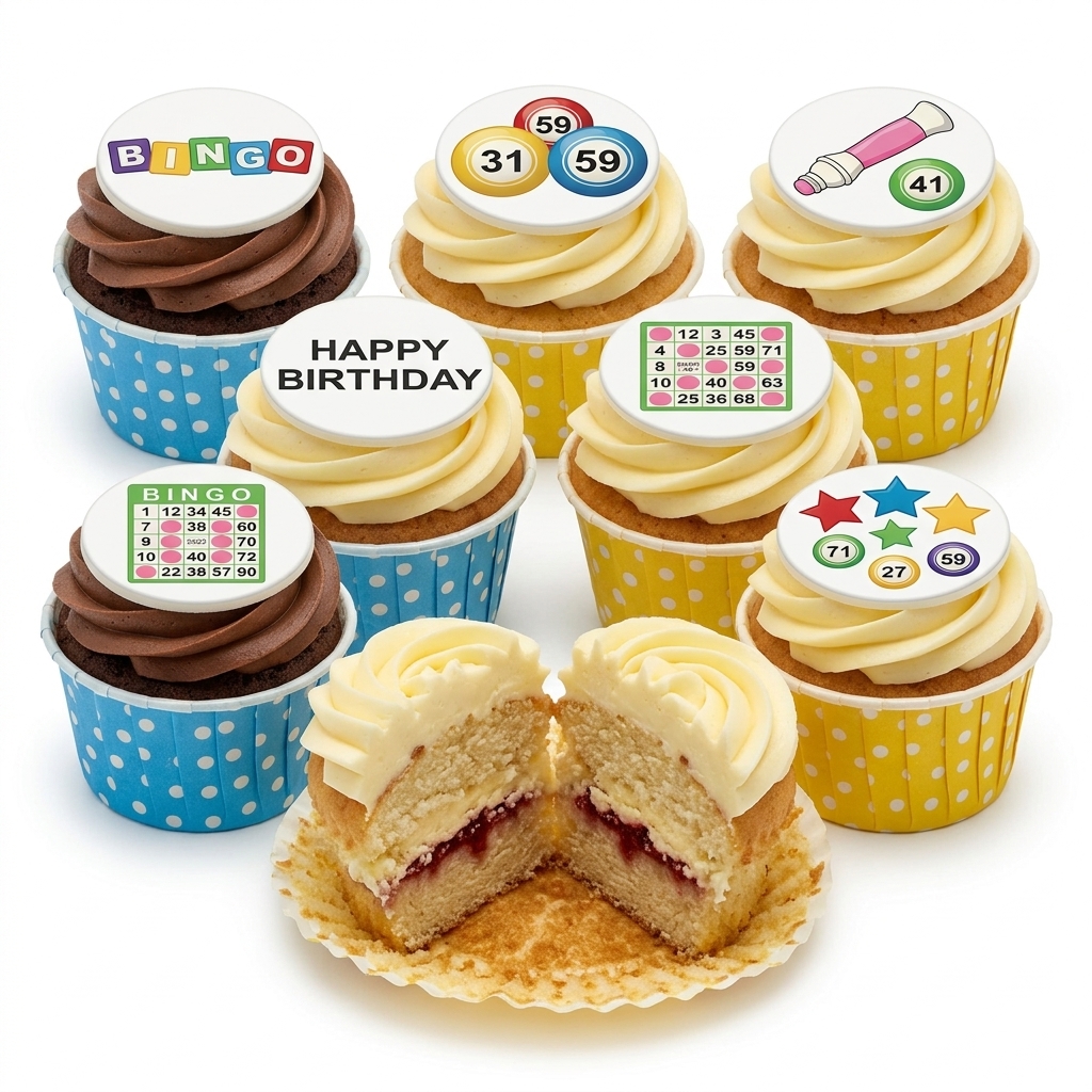 Bingo Game Birthday Cupcakes