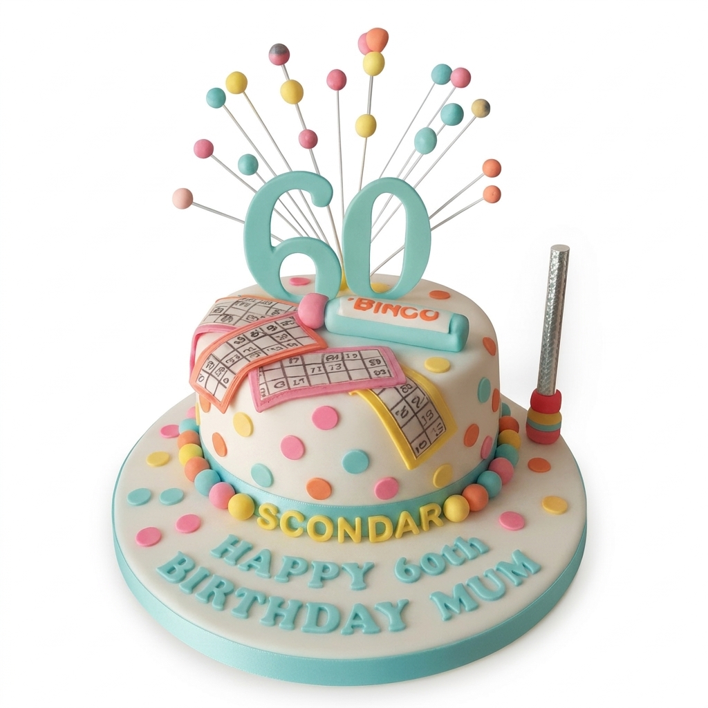 Bingo Game Birthday Cake