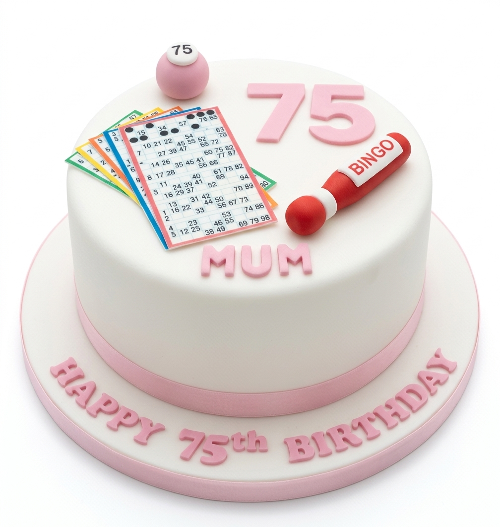 75th Birthday Bingo Cake