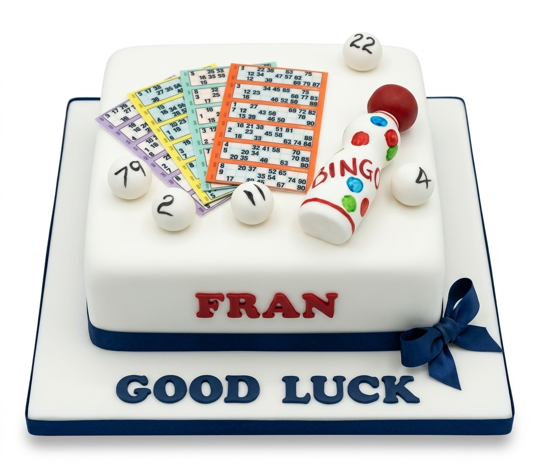 Bingo Theme Birthday Cake | Personalised UK Delivery