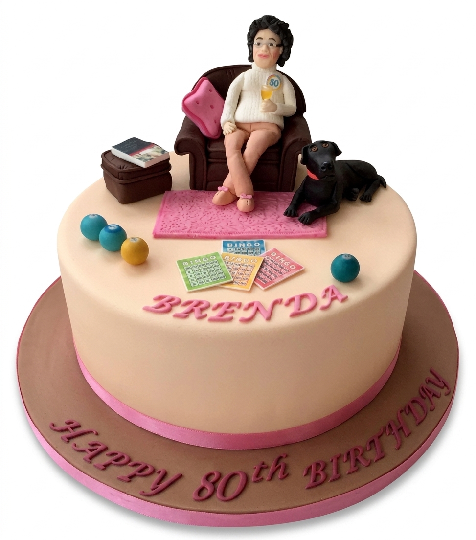 Bingo Theme Birthday Cake for Her