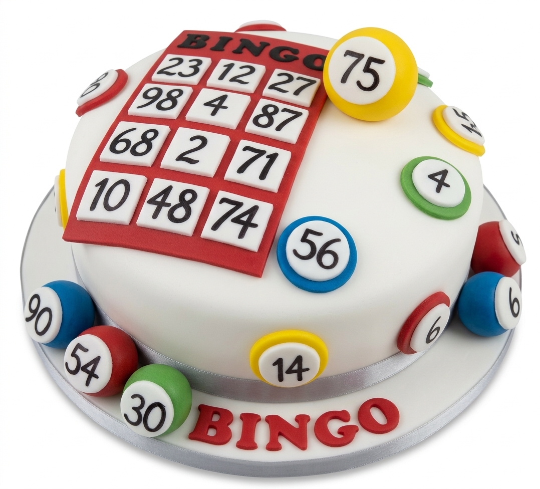 Bingo Game Birthday Cake