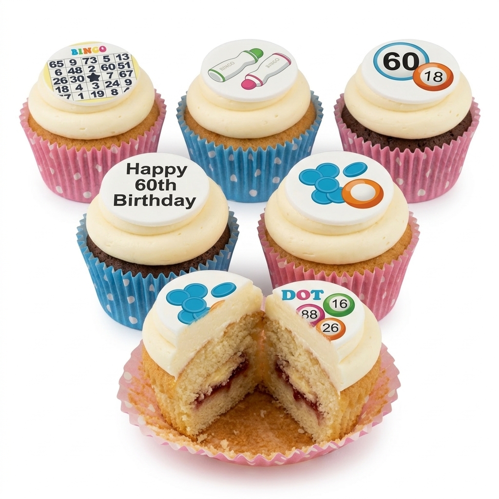 Bingo Birthday Cupcakes