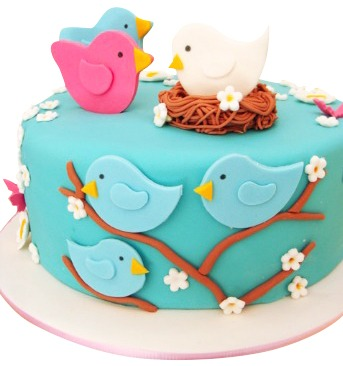 Bird Theme birthday Cake for kids