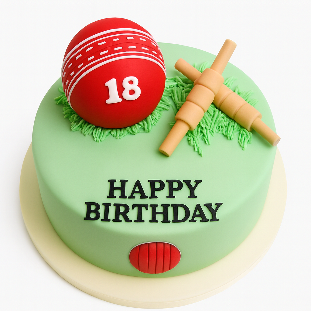 Birthday Cake for Cricket Fans