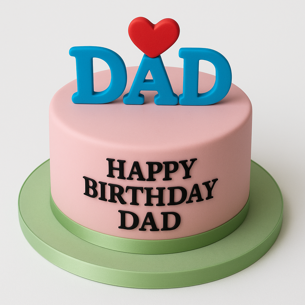 Birthday cake for fathers
