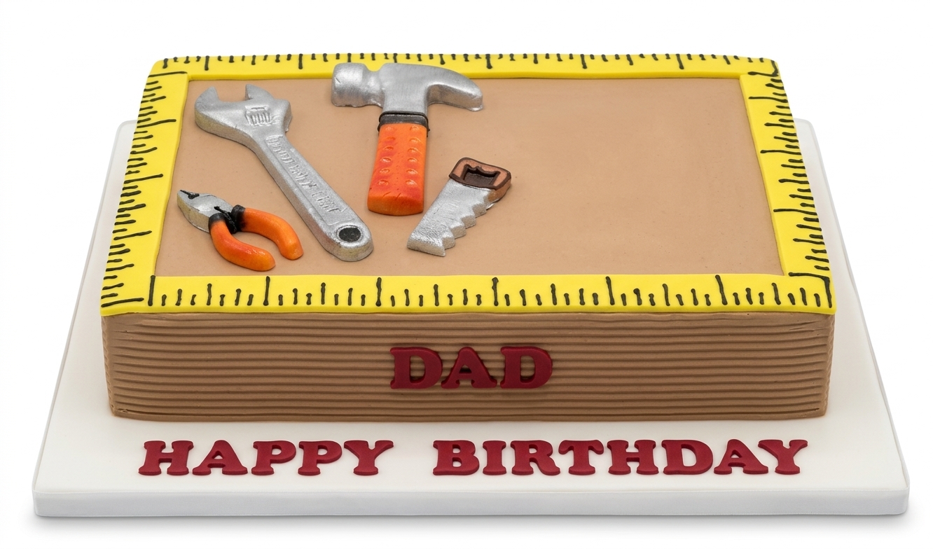 DIY Tools Theme Birthday Cake