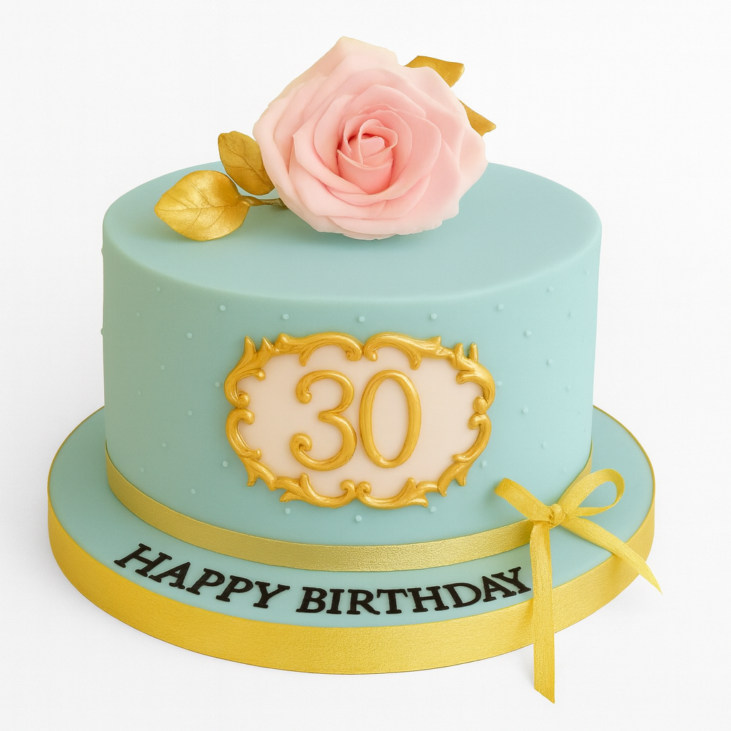 Pink Rose Birthday Cake For her