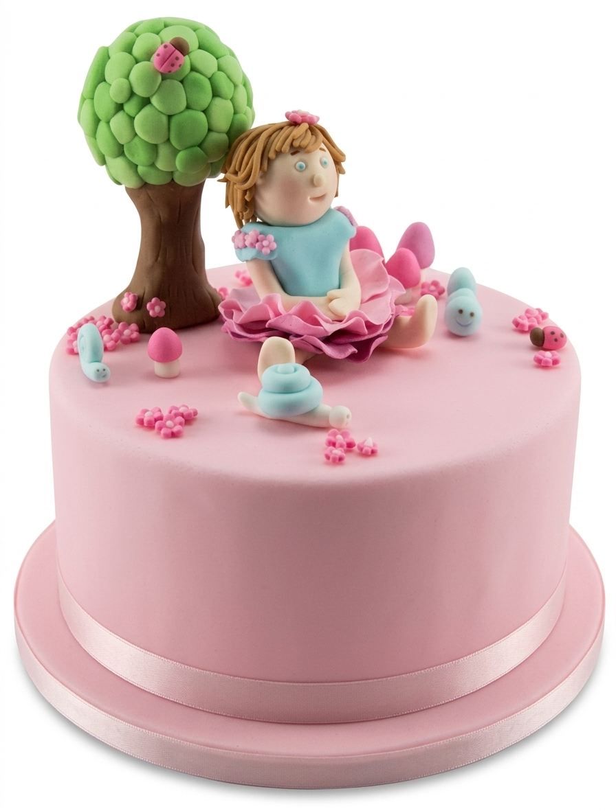 Enchanted Garden Birthday Cake for Girls