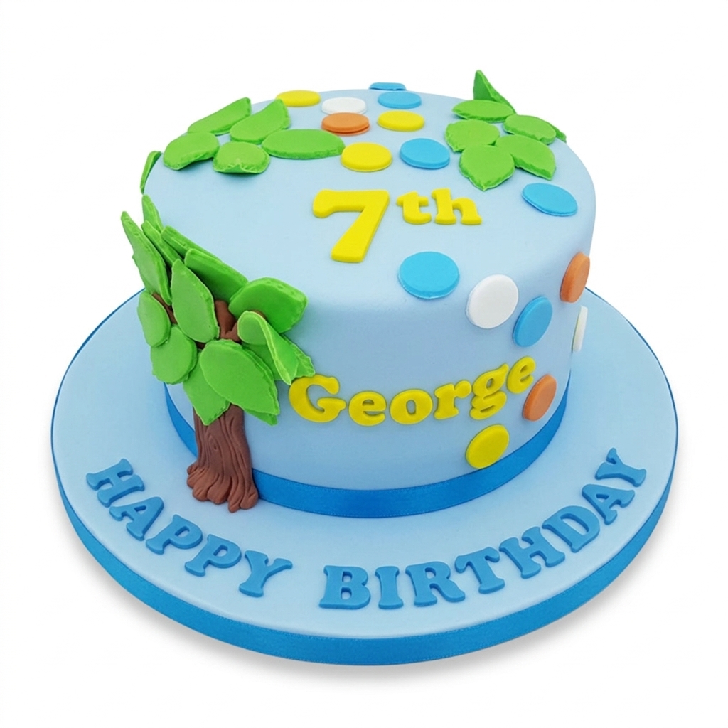 Kids Tree Theme Birthday Cake