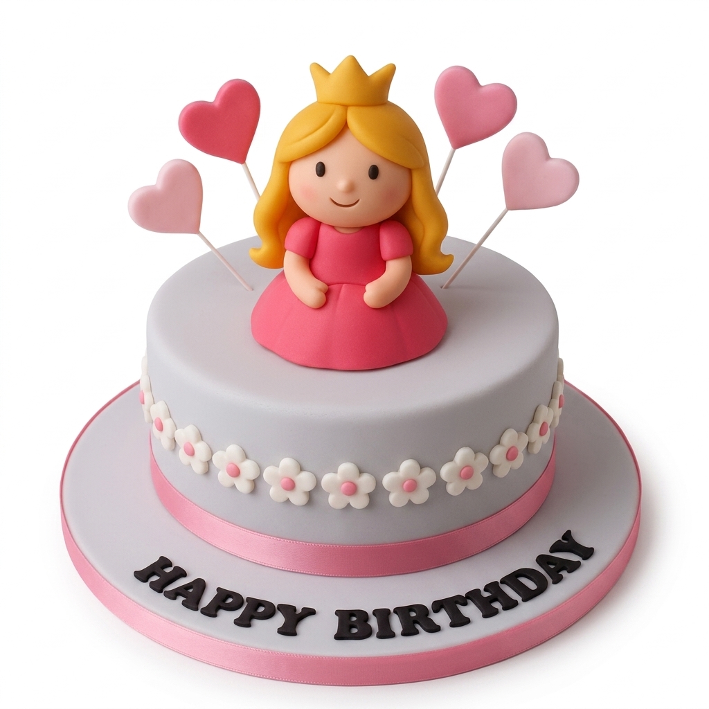 Princess Birthday Cake for Girls