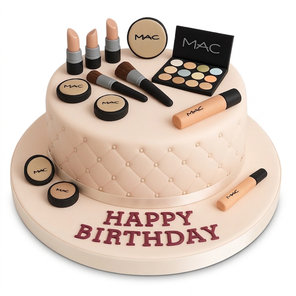 MAC Makeup Birthday Cake