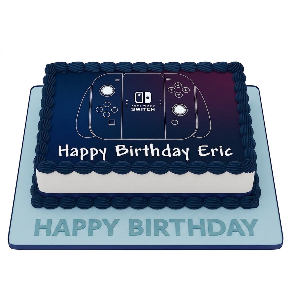Nintendo Switch Gaming Birthday Cake