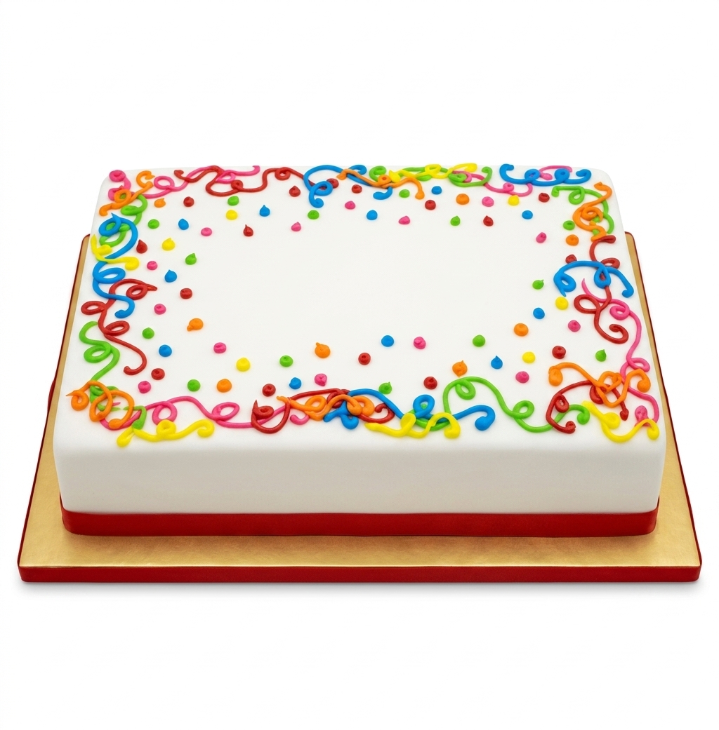 Vibrant Confetti Birthday Cake