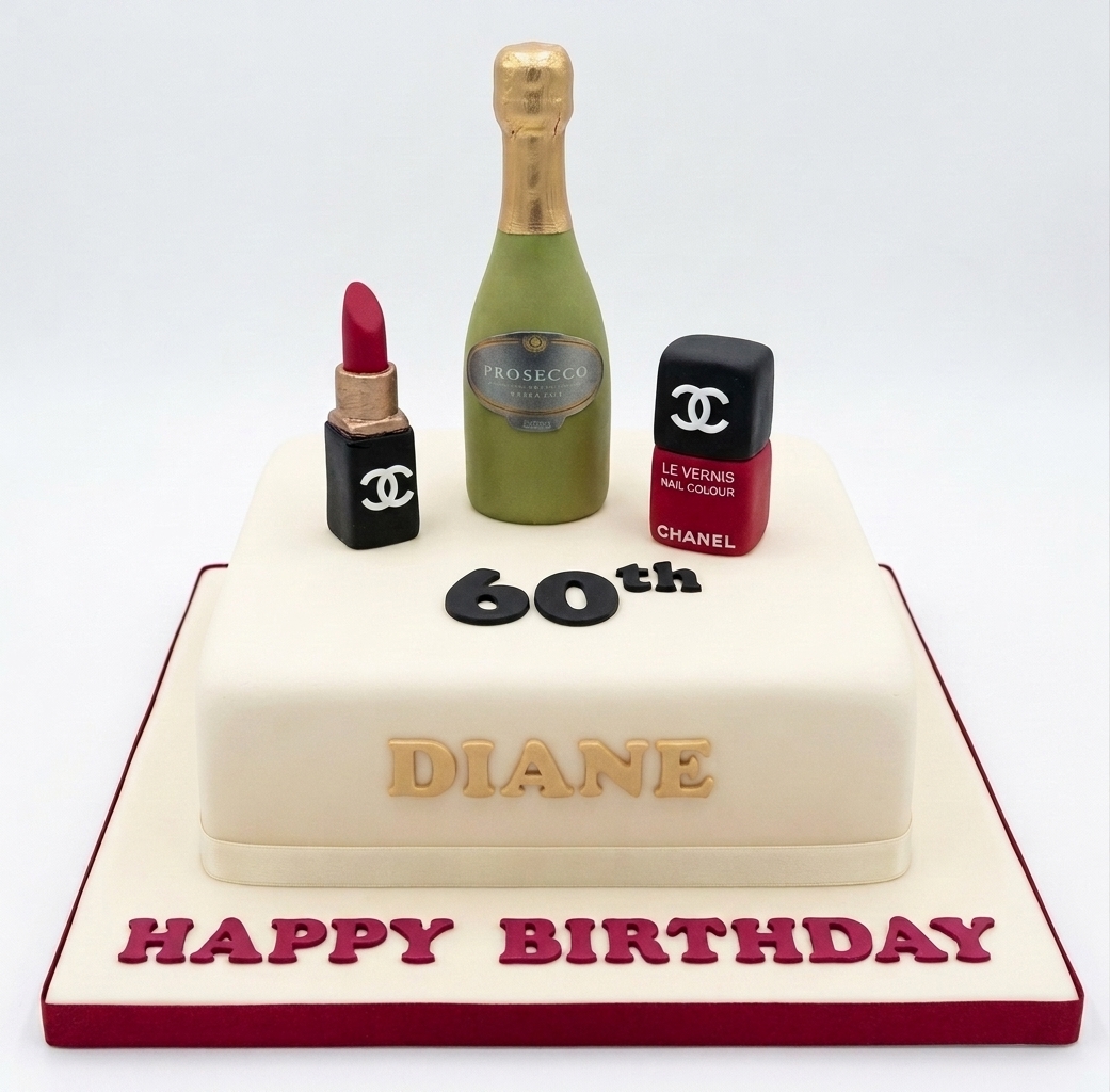 Luxury Fashion Birthday Cake for Her