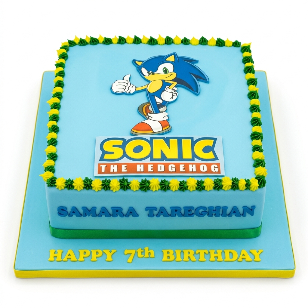 Sonic the Hedgehog Birthday Cake