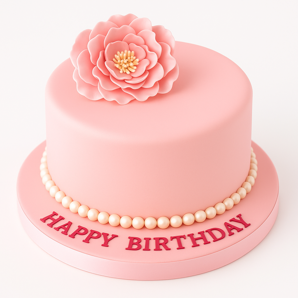 Birthday Cake With Pearls