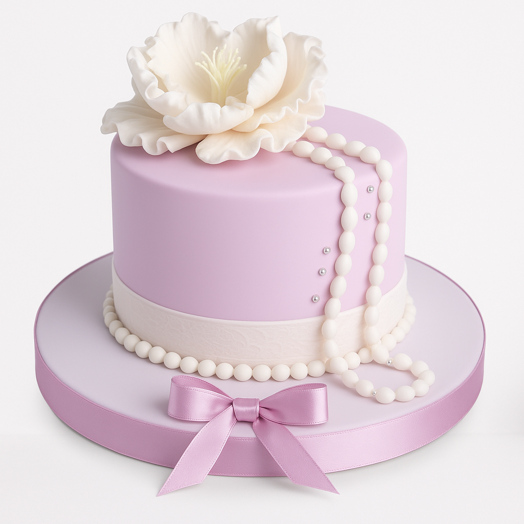 Birthday Cake With Pearls