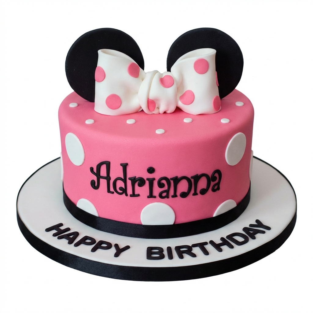 Minnie Mouse Birthday Cake for Girls