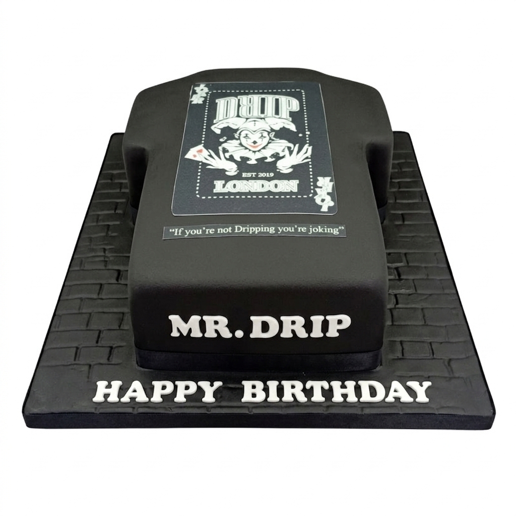 Drip London Theme Birthday Cake