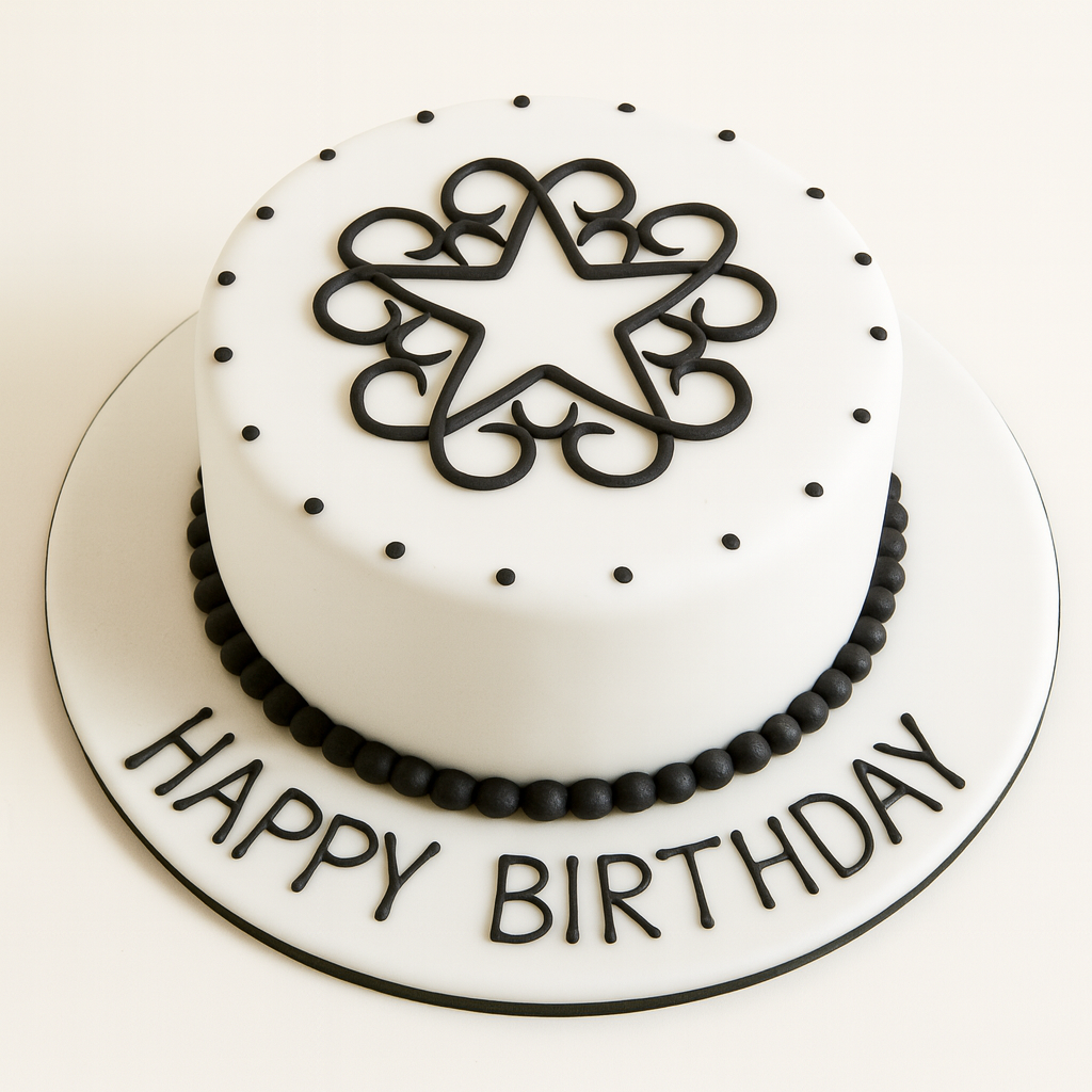 Black Veil Bride Cake