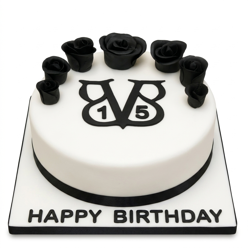 Black Veil Brides BVB Birthday Cake with Custom Age