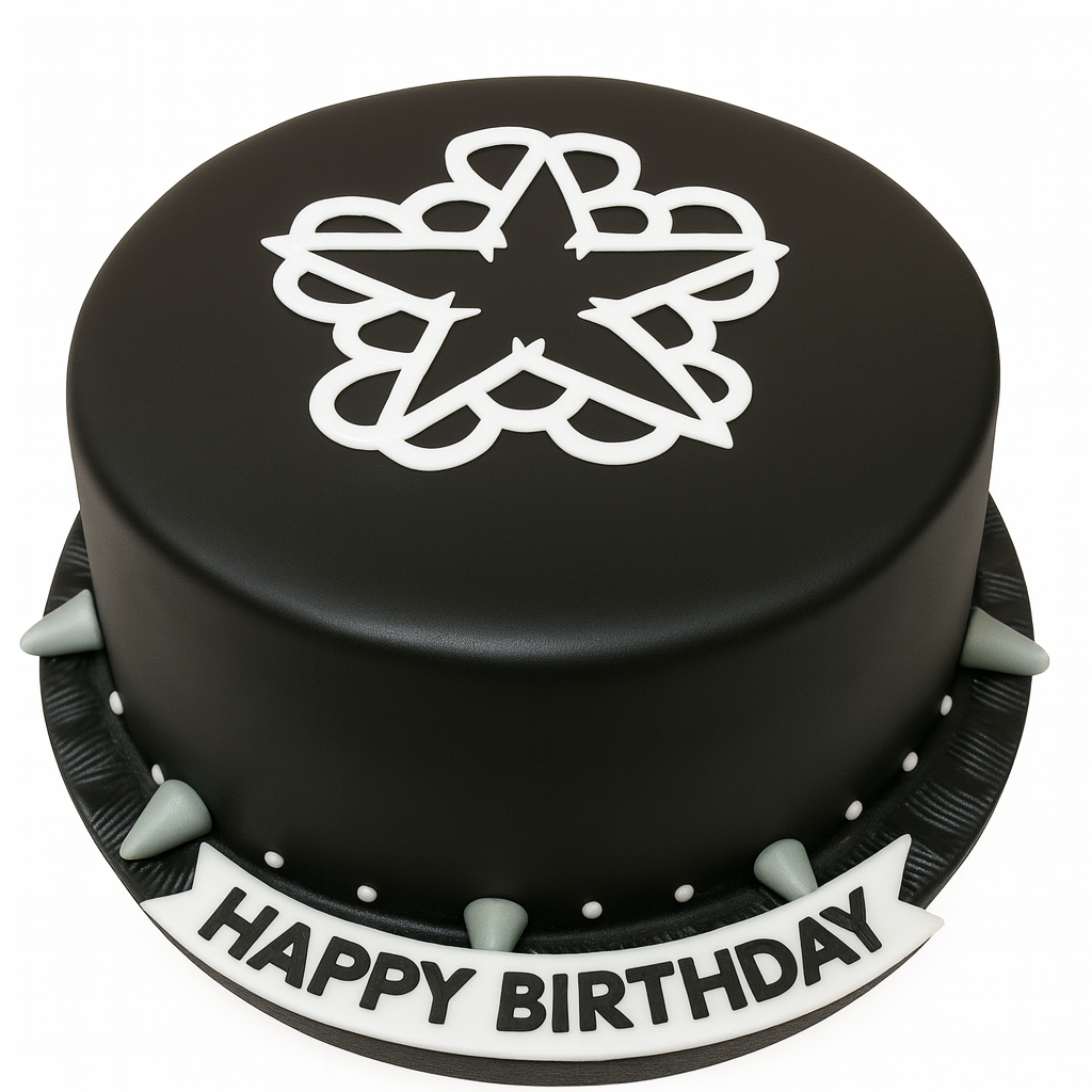 Black Veil Bride Cake