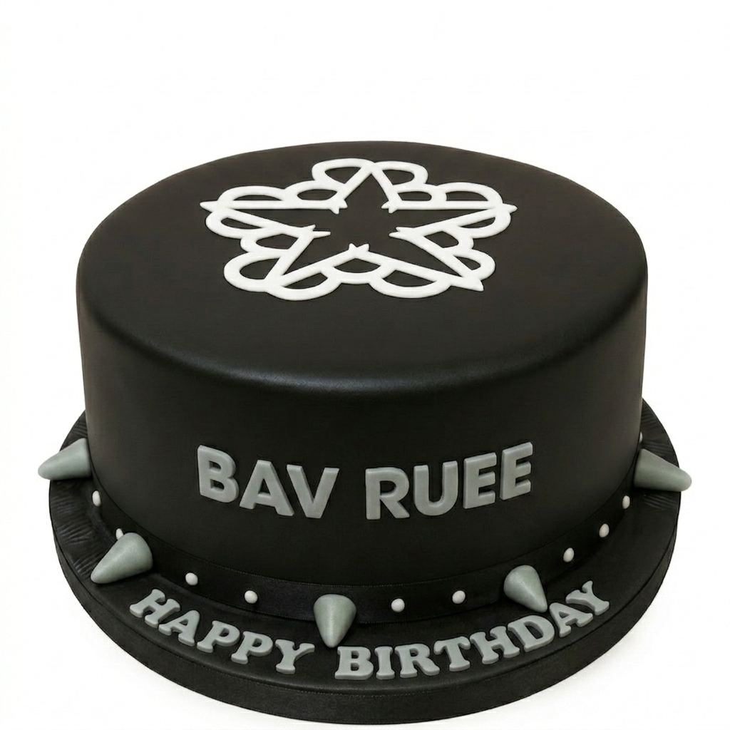 Black Veil Brides Birthday Cake with Spikes