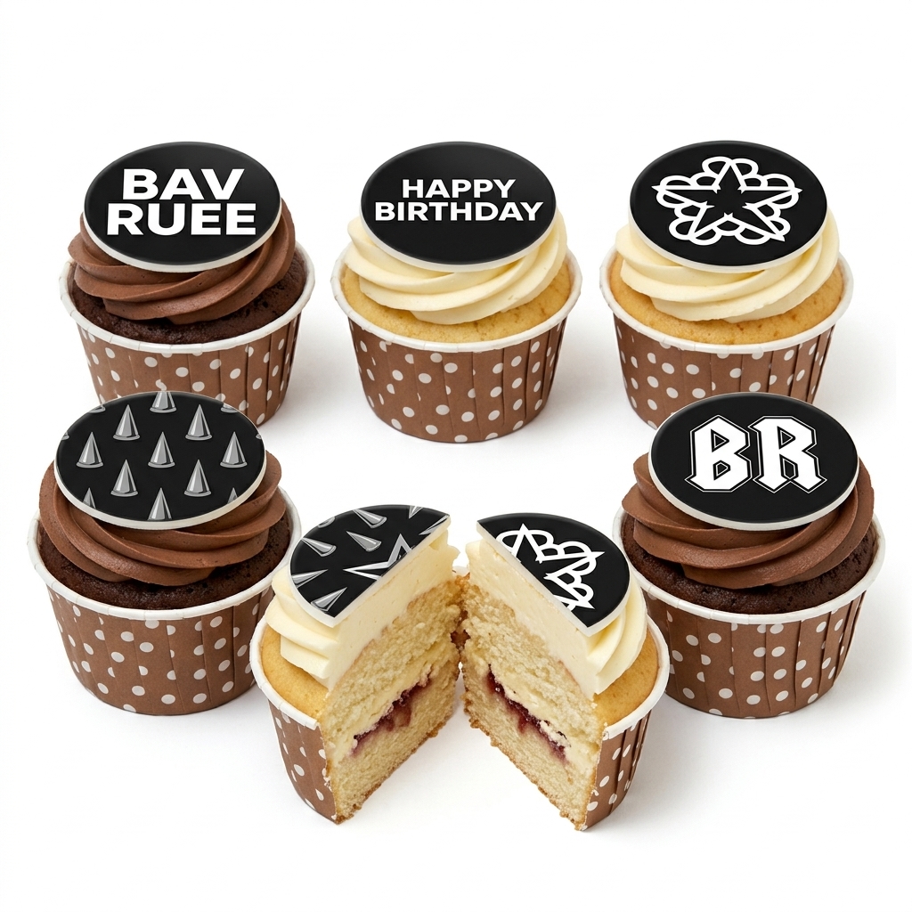 Rock Theme Birthday Cupcakes