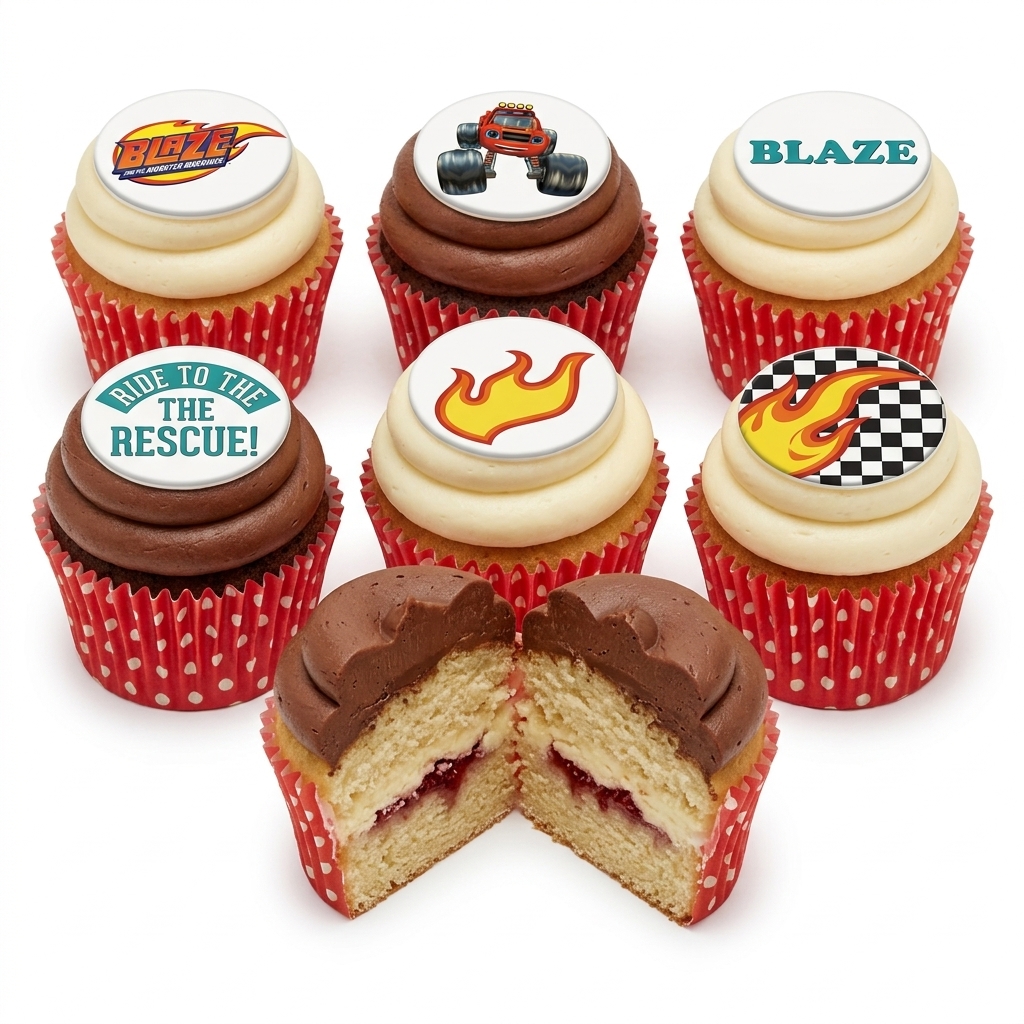 Blaze and the Monster Machines Birthday Cupcakes