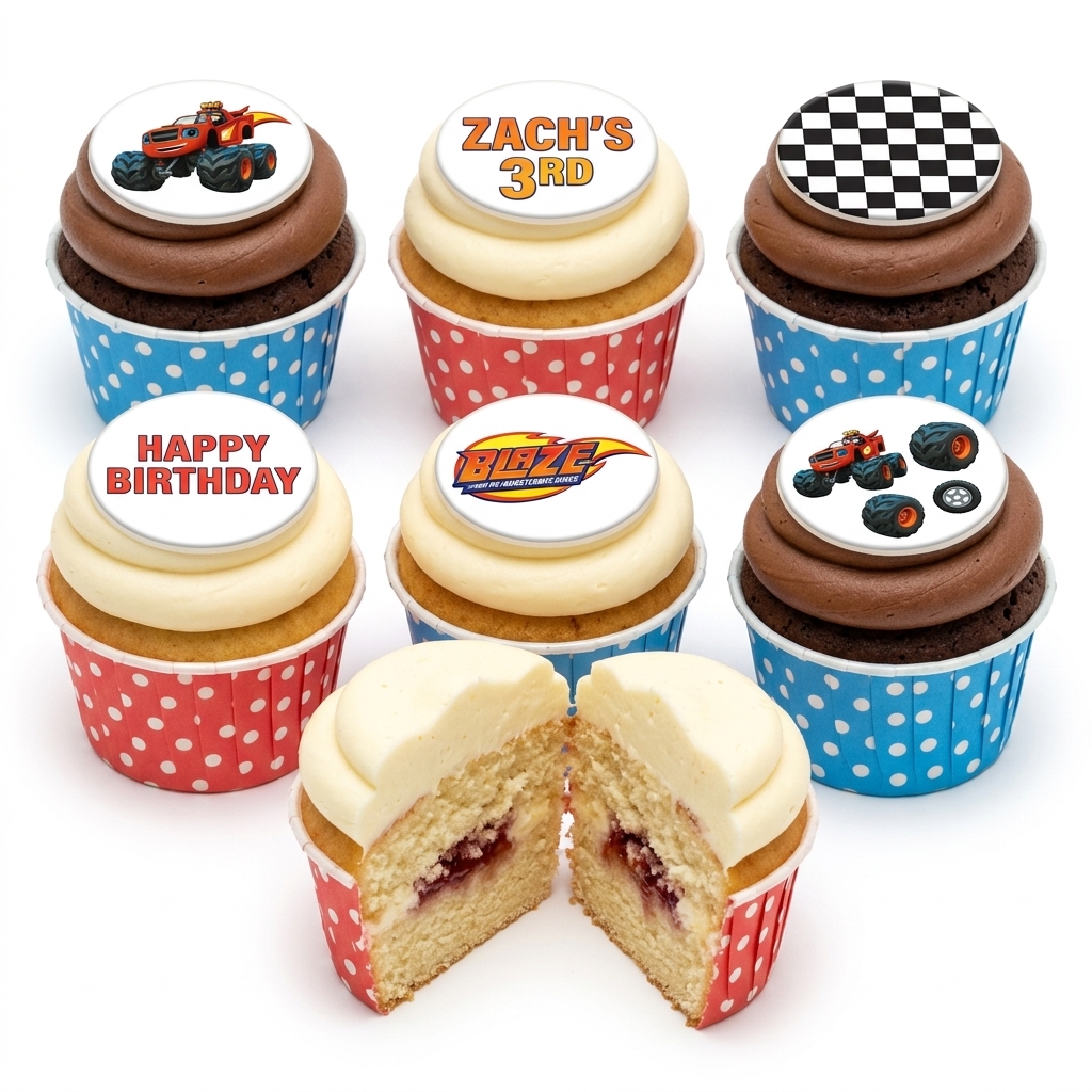 Blaze and the Monster Machine Birthday Cupcakes
