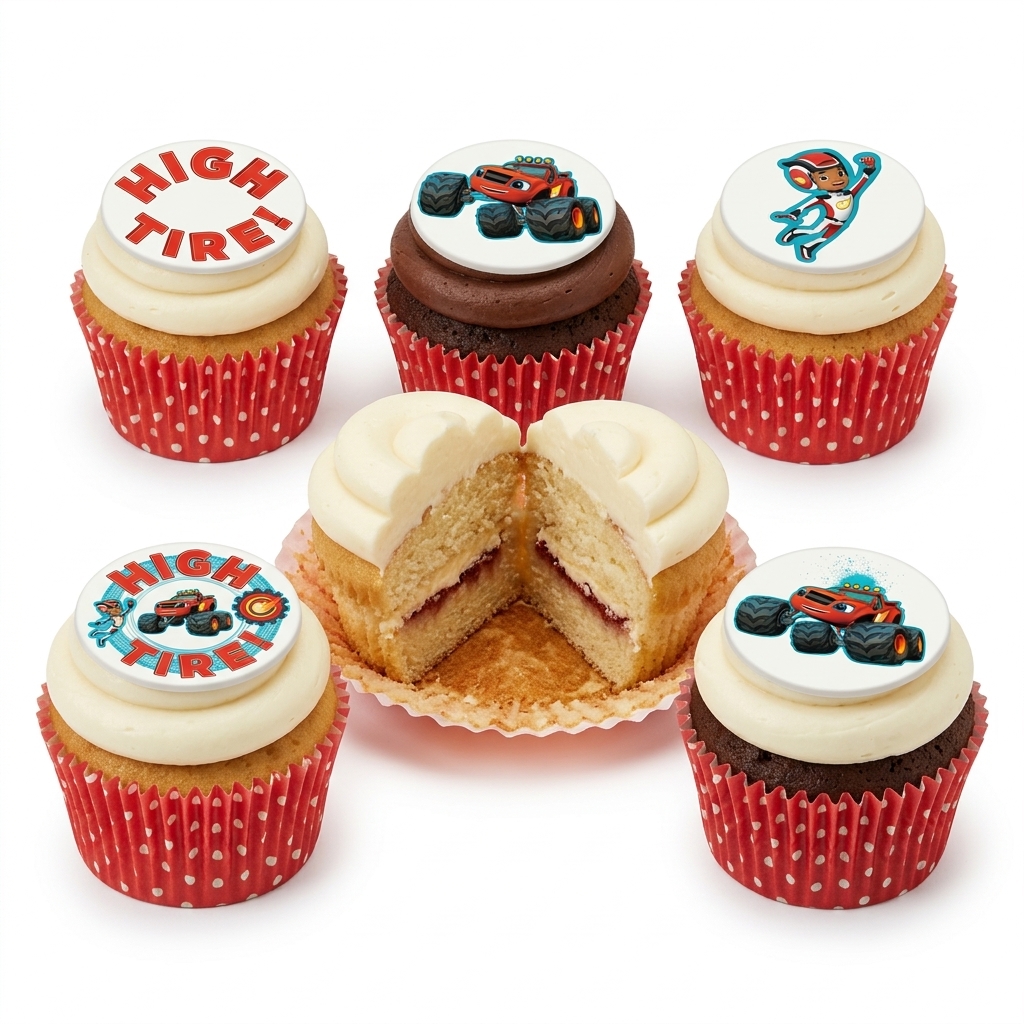 Blaze and the Monster Machines Birthday Cupcakes