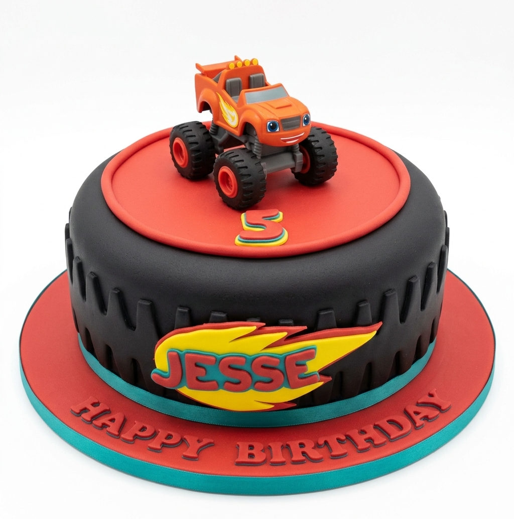 Blaze Monster Truck Birthday Cake