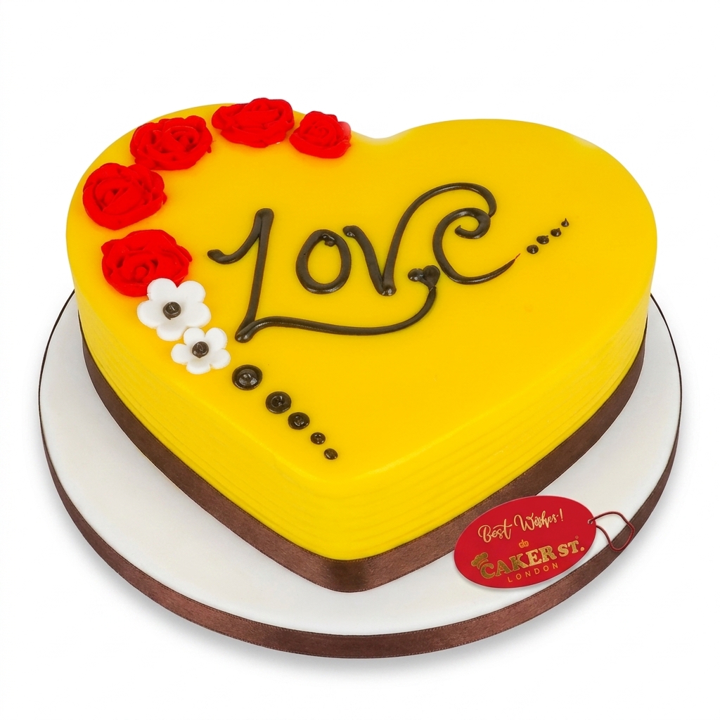 Heart Shaped Love Cake