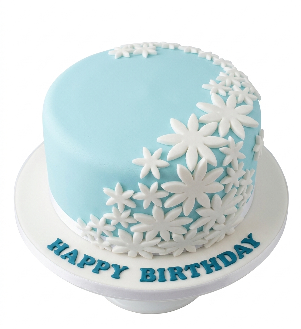 Floral Cascade Birthday Cake