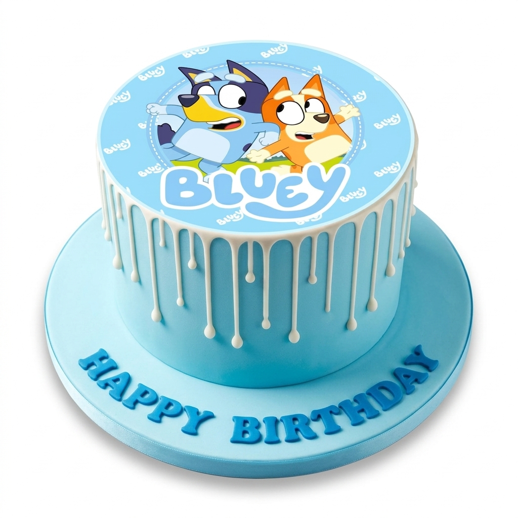 Bluey Birthday Cake