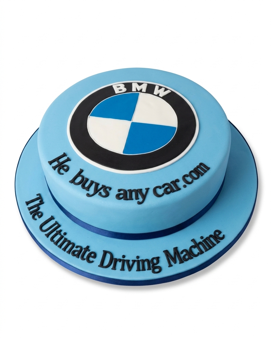 BMW Car Theme Birthday Cake