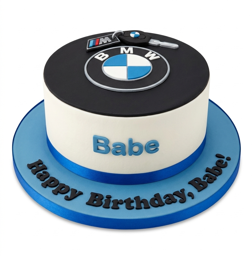 BMW Car Theme Birthday Cake