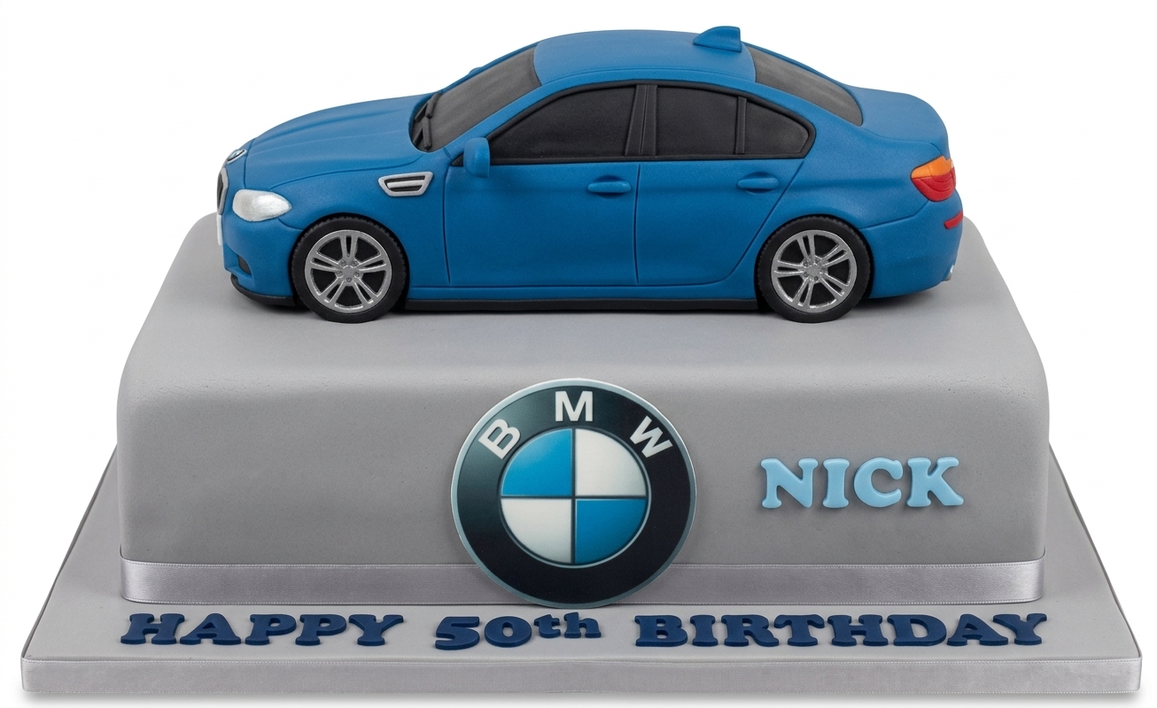 BMW Car Birthday Cake for Men