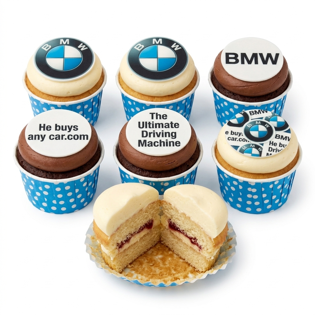 BMW Birthday Cupcakes