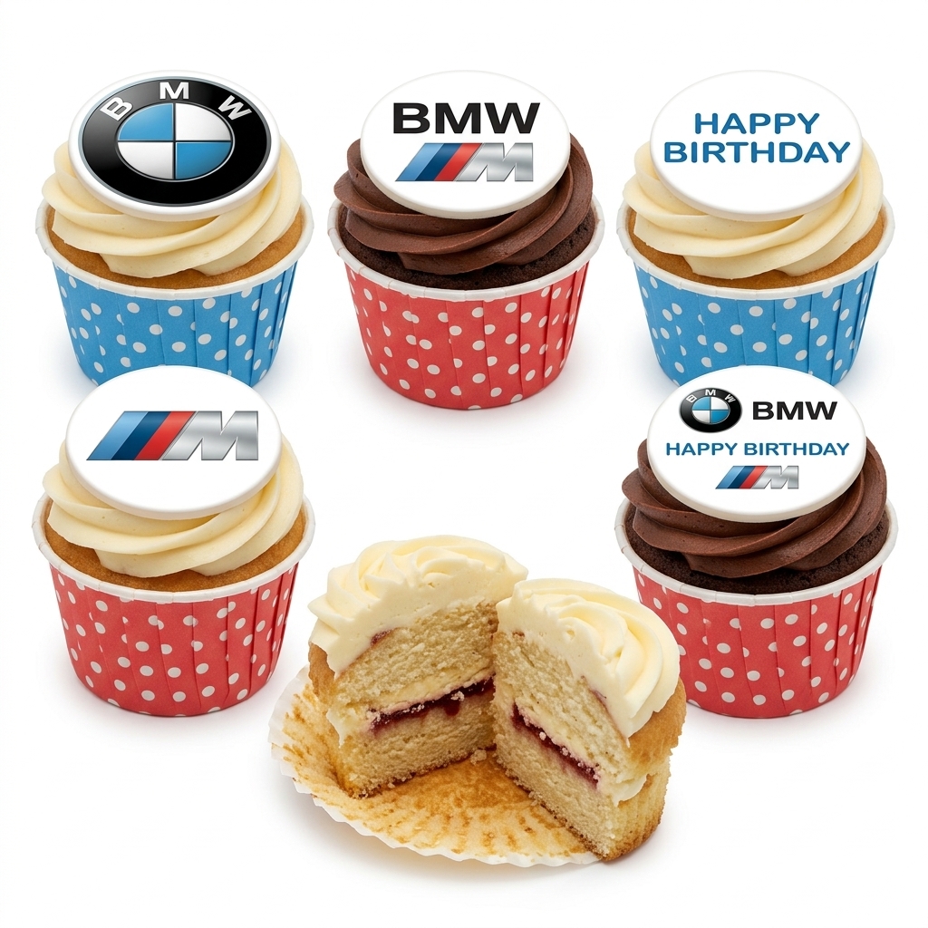 BMW Birthday Cupcakes | Car Theme Cupcakes