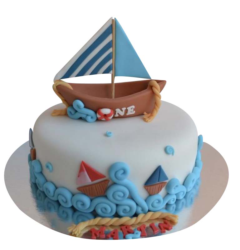 Cake decorating: Boat-shaped cake – Whatever it bakes