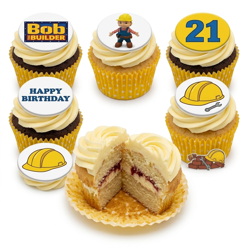 Bob the Builder Birthday Cupcakes | Construction Theme