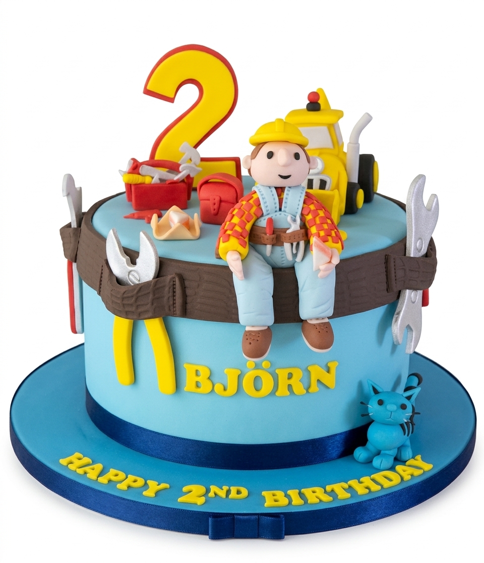 Bob the Builder Kids Birthday Cake