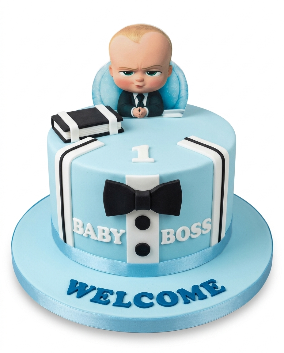 Baby Boss 1st Birthday Cake