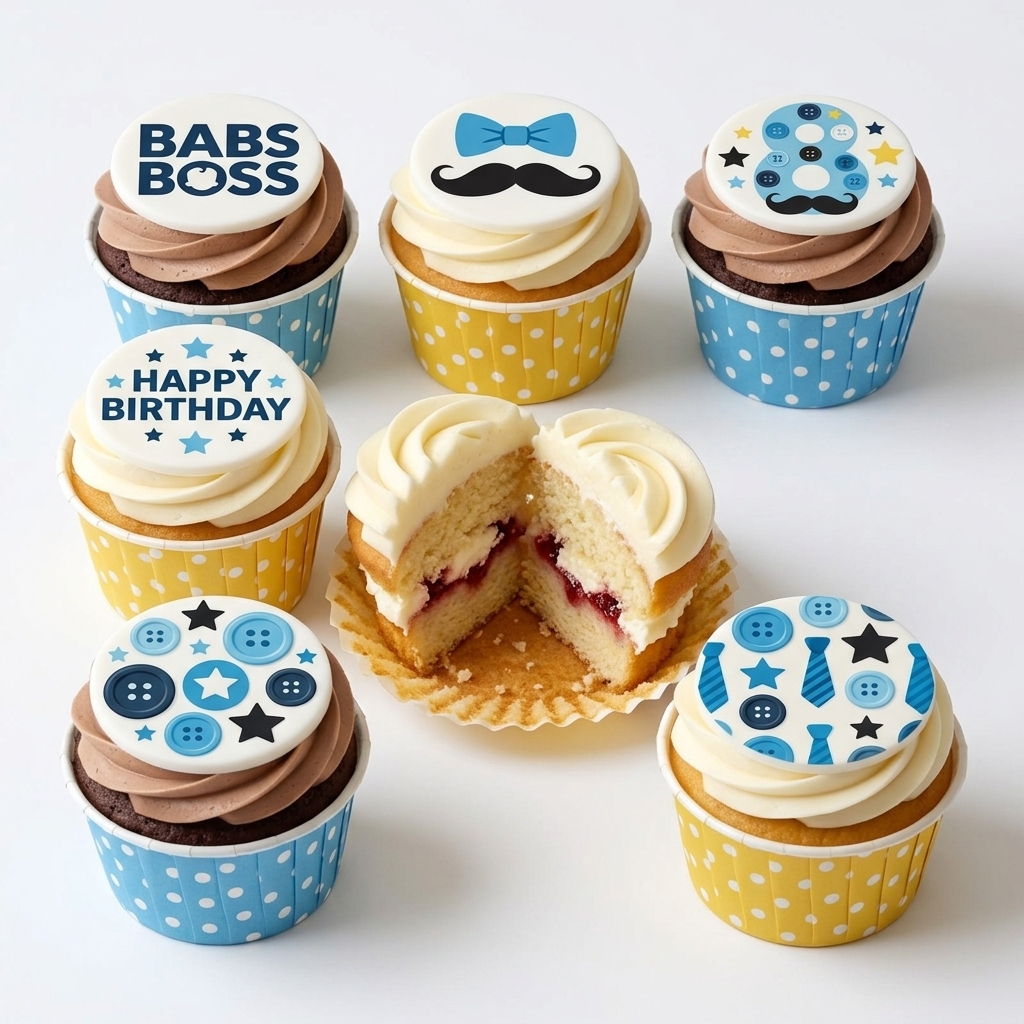 Boss Birthday Cupcake Set